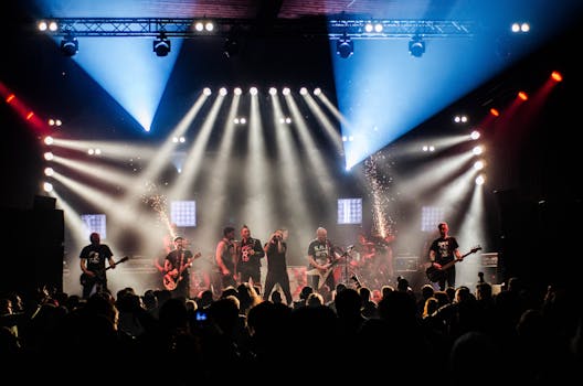 Energetic Concert Crowd