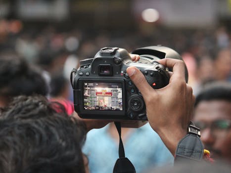 image of a busy event with interactive AI features